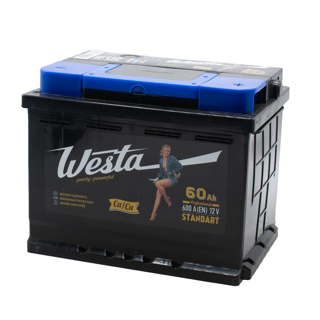 WESTA Black 60ач евро 600А 242х175х190
