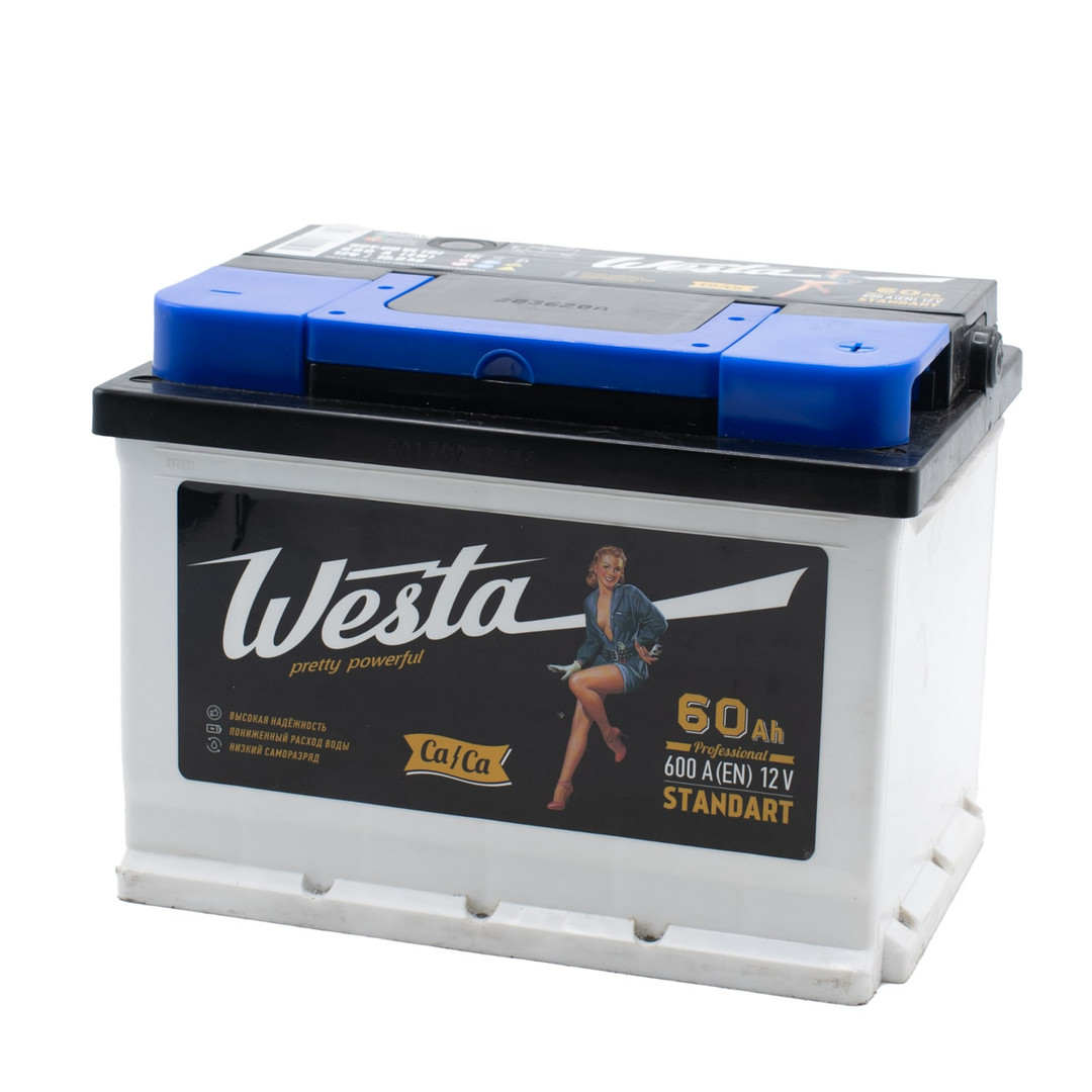 WESTA Black 60ач евро 600А 242x175x175