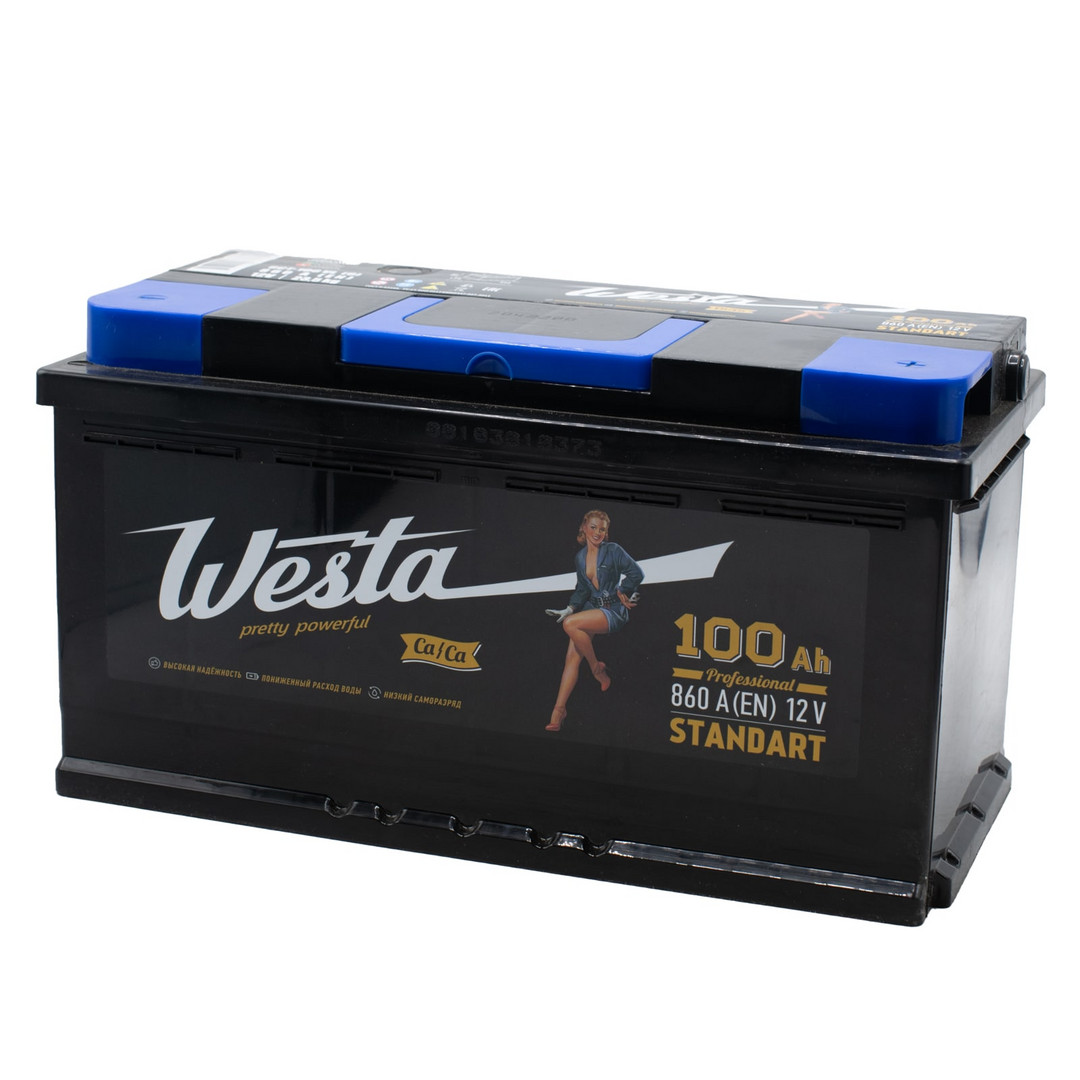 WESTA Black 100ач росс 850А 350х175х190