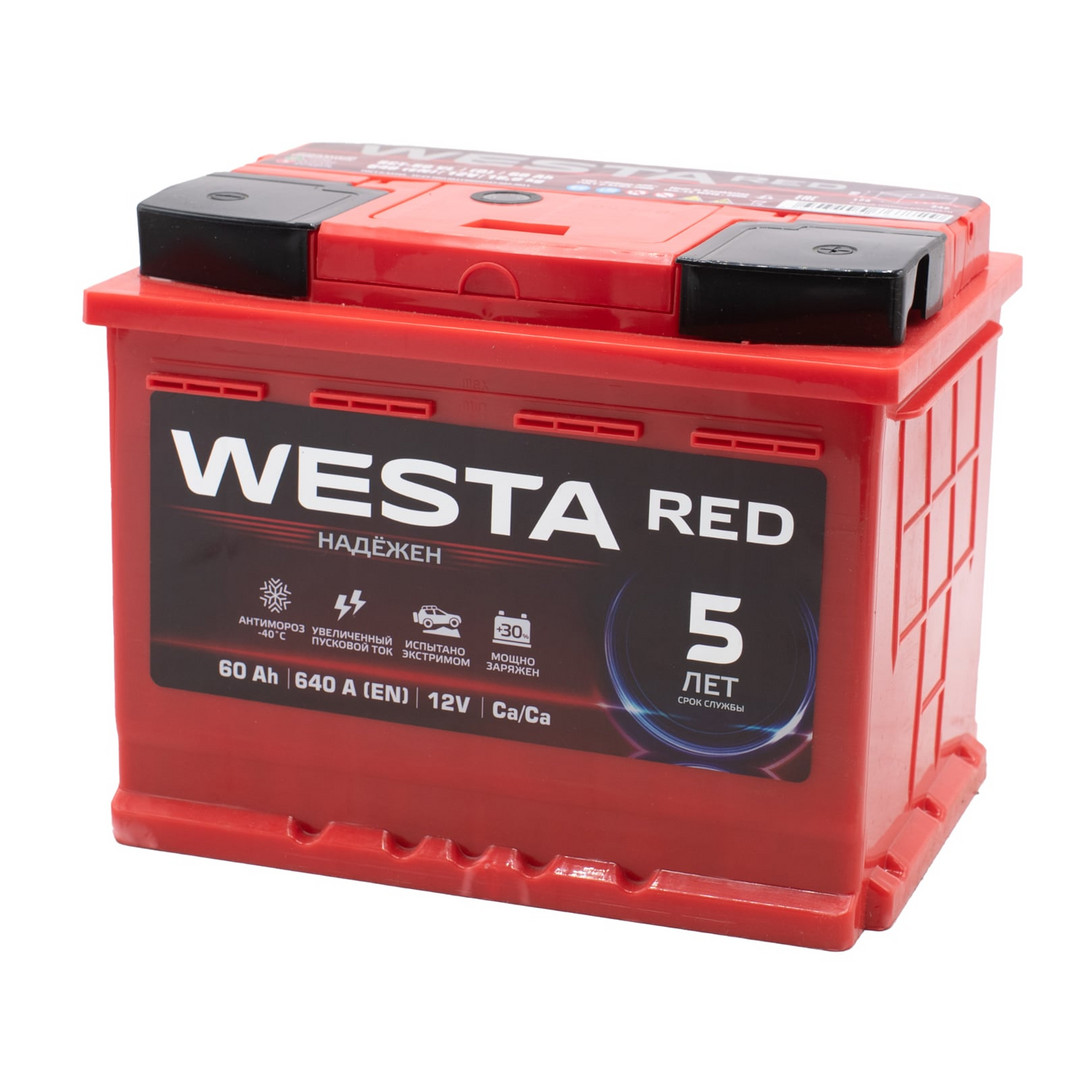 WESTA RED Premium 60ач евро 640А 242х175х190