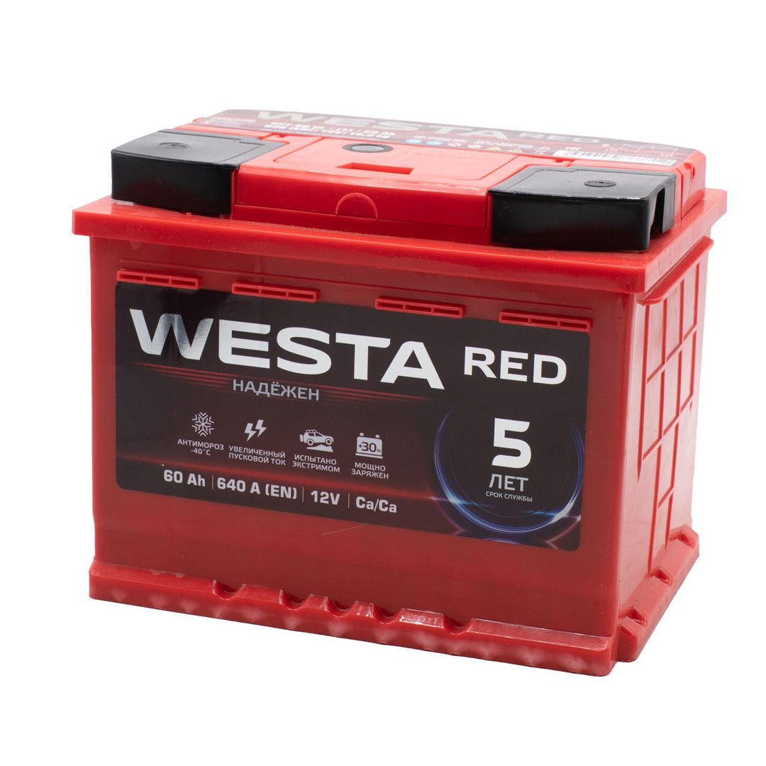 WESTA RED Premium 60ач росс 640А 242х175х190