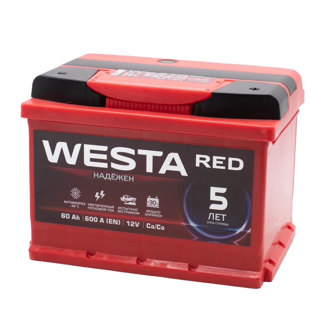 WESTA RED Premium 60ач евро 600А 242x175x175