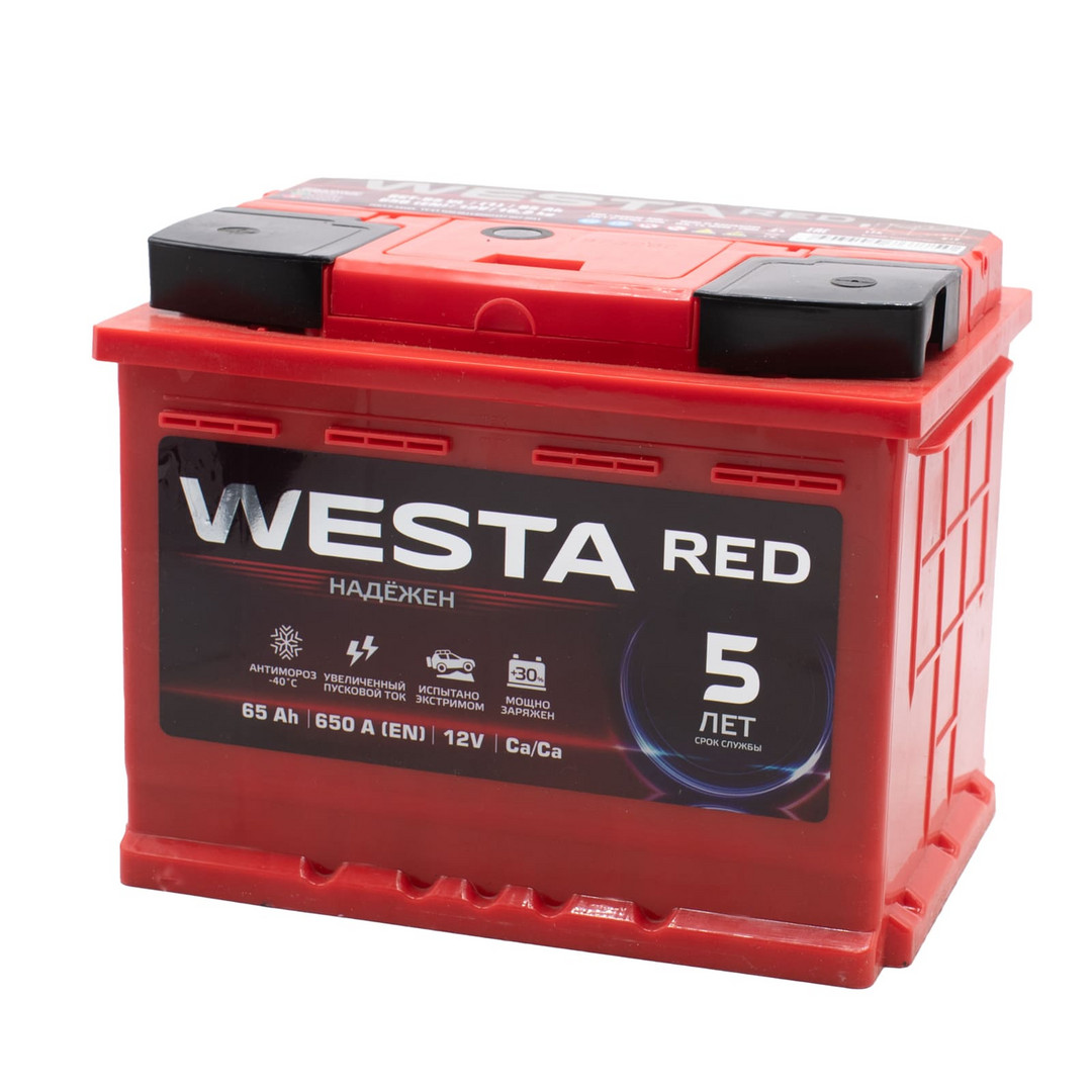 WESTA RED Premium 65ач росс 650А 242х175х190