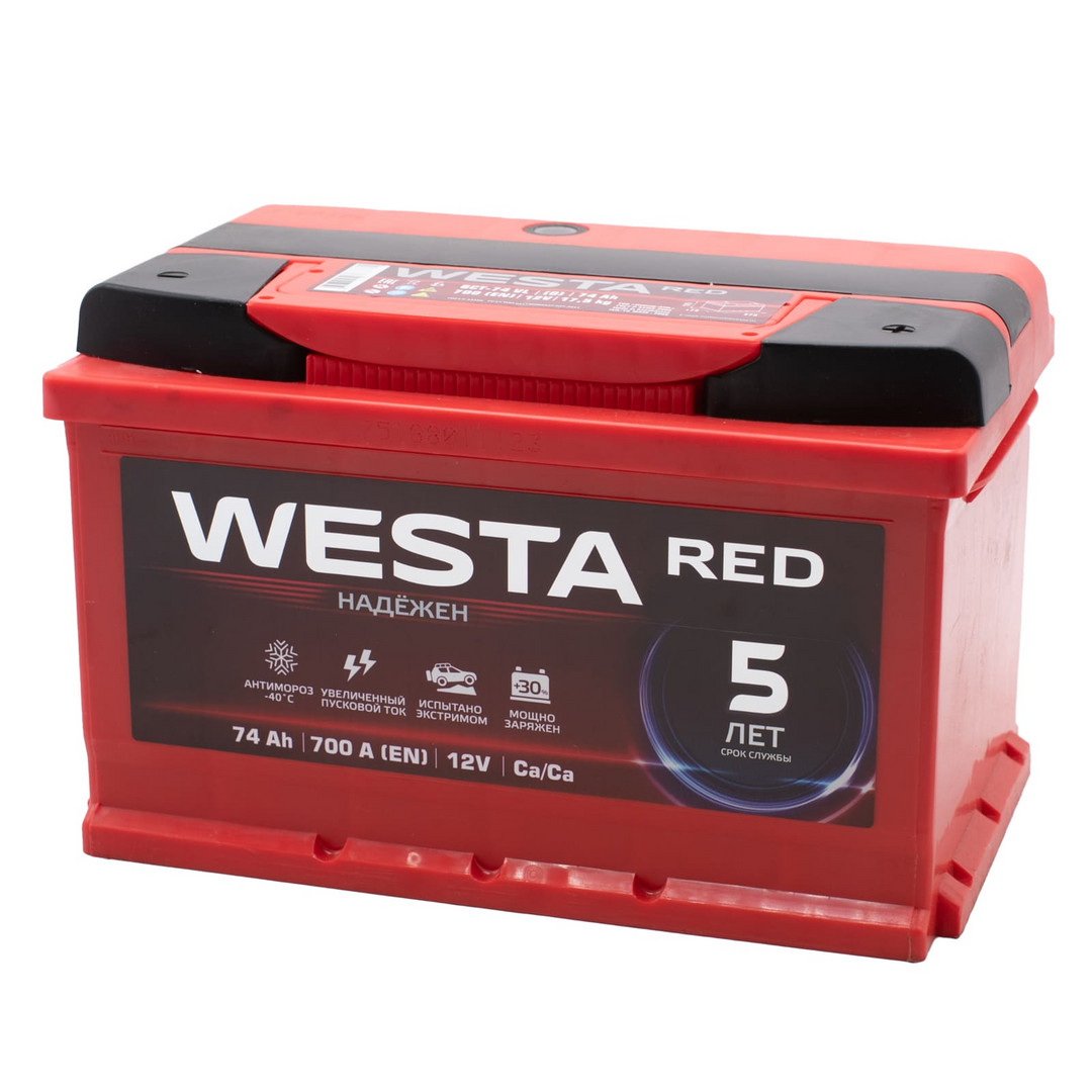 WESTA RED Premium 74ач евро 700А 275х175х175