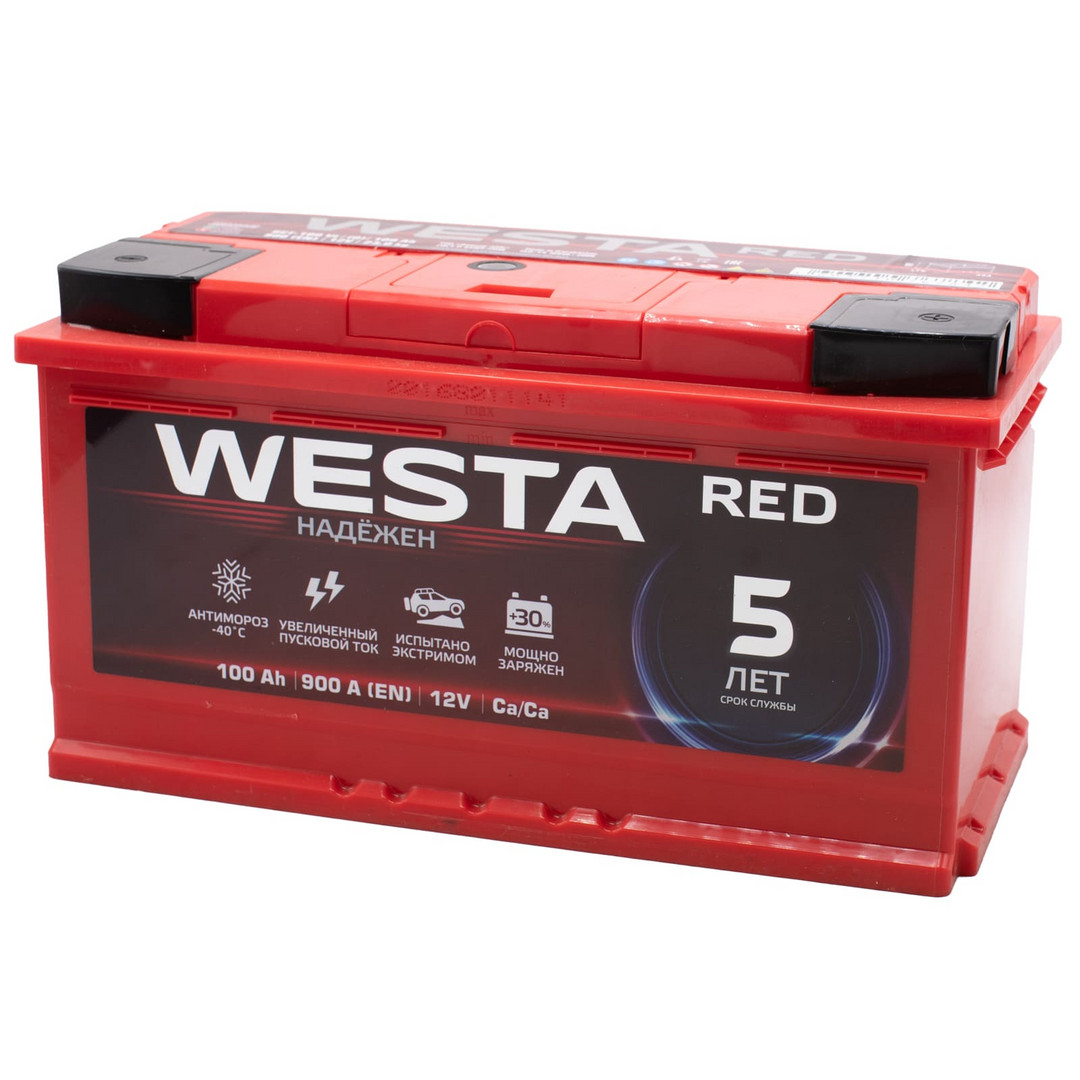 WESTA RED Premium 100ач евро 900А 350х175х190