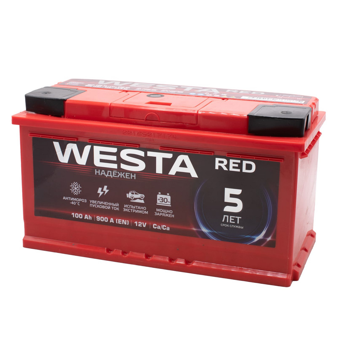 WESTA RED Premium 100ач росс 900А 350х175х190