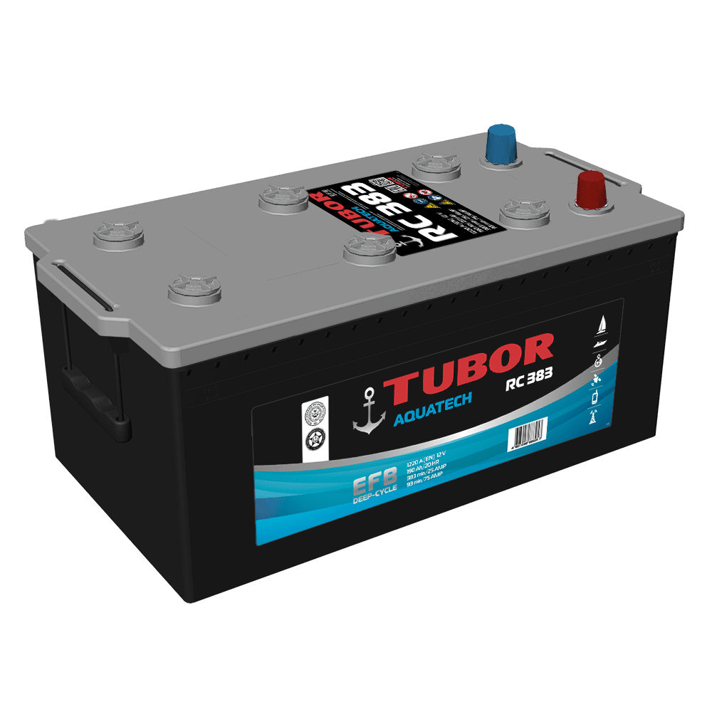 TUBOR AQUATECH 190ач евро 1220А 513х223х223